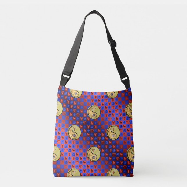 Aries & Metal Ox Crossbody Bag (Front)