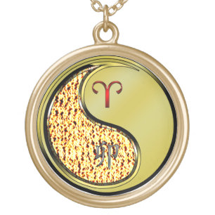 Aries & Metal Rabbit Gold Plated Necklace