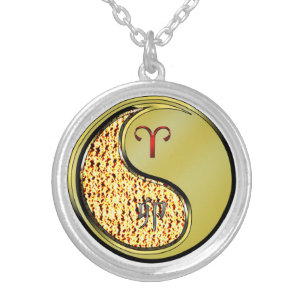Aries & Metal Rabbit Silver Plated Necklace