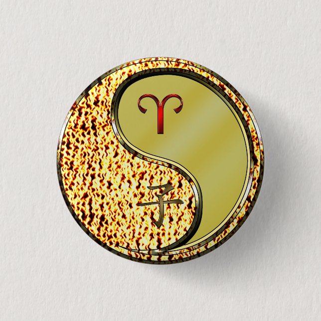 Aries & Metal Rat Button (Front)
