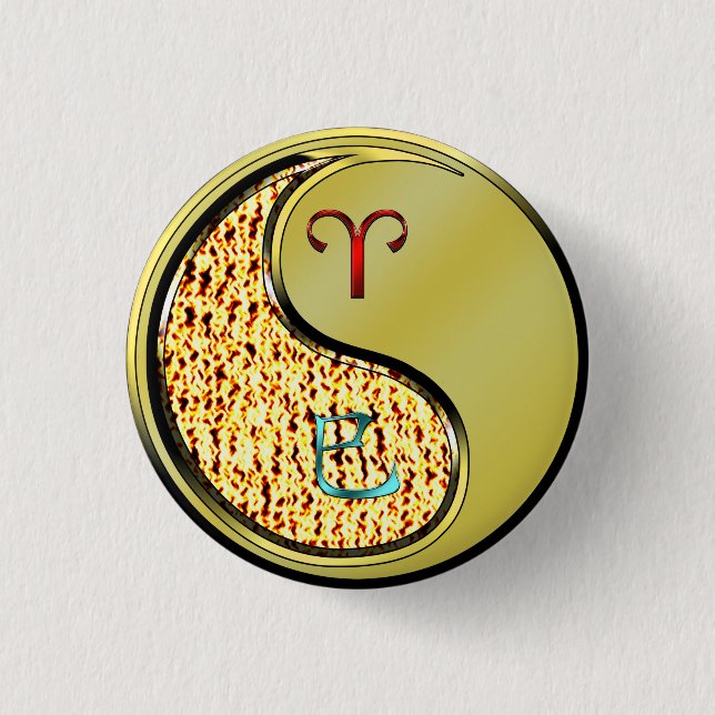 Aries & Metal Snake Button (Front)