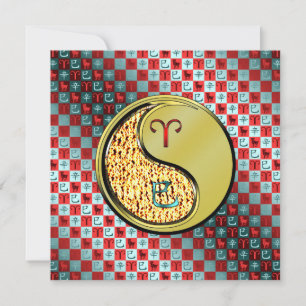 Aries & Metal Snake Card