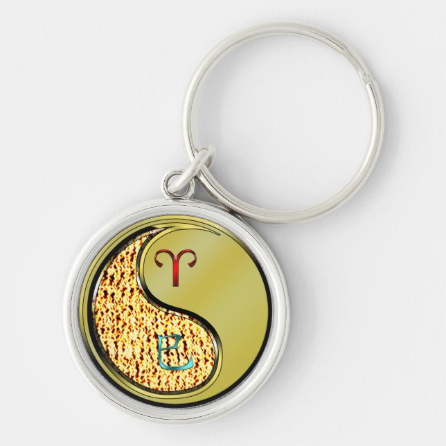 Aries & Metal Snake Keychain (Front)