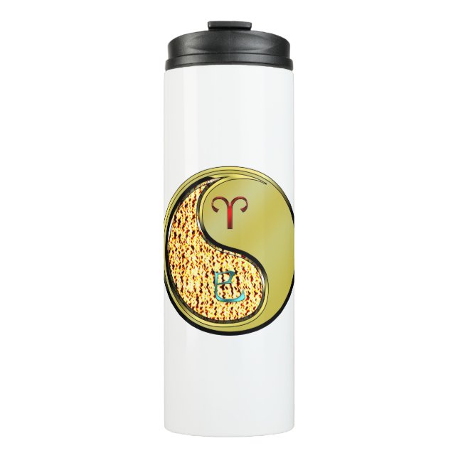 Aries & Metal Snake Thermal Tumbler (Front)