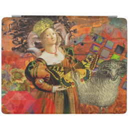 Aries Orange Woman Gothic Illustration iPad Smart Cover