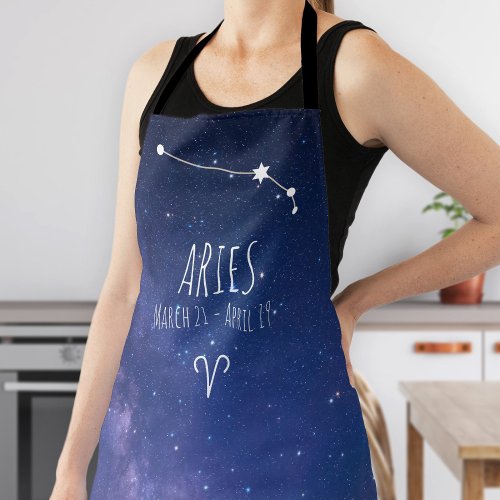 Aries  Personalized Zodiac Constellation Apron