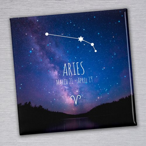 Aries  Personalized Zodiac Constellation Magnet