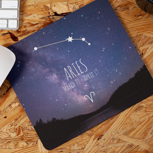 Aries | Personalized Zodiac Constellation Mouse Pad (Creator Uploaded)