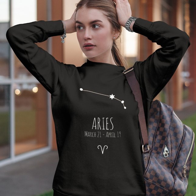 Aries | Personalized Zodiac Constellation Sweatshirt (Creator Uploaded)