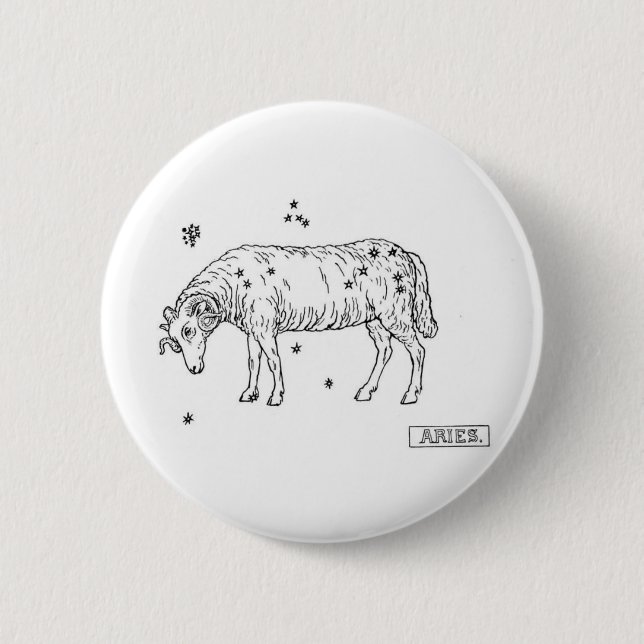 Aries Pinback Button (Front)