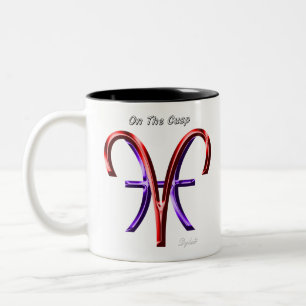 Aries Pisces On The Cusp Astrology Zodiac Sign Two-Tone Coffee Mug