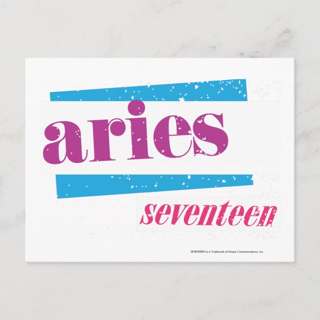 Aries Purple Postcard (Front)