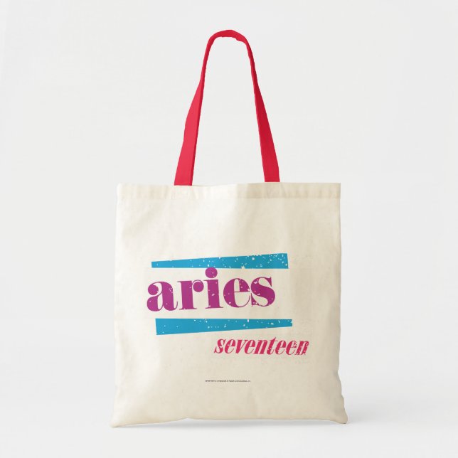 Aries Purple Tote Bag (Front)