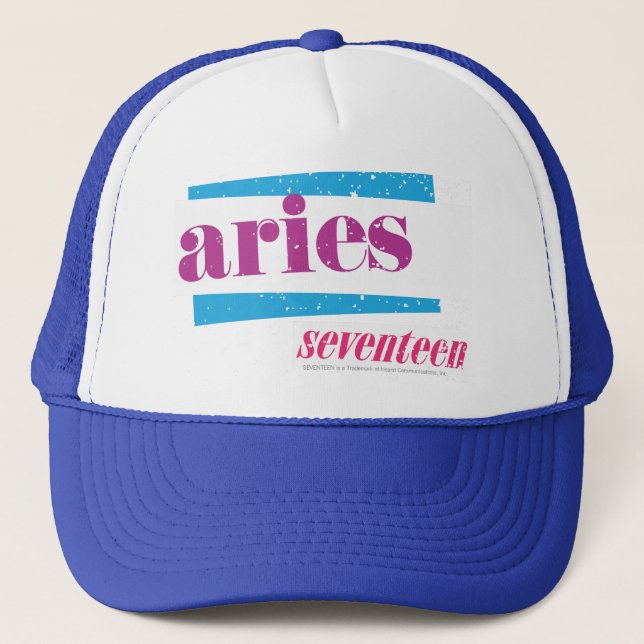 Aries Purple Trucker Hat (Front)