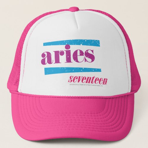 Aries Purple Trucker Hat