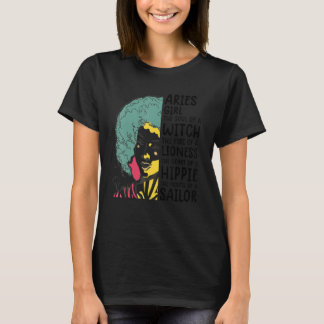Aries Queen For Women Astrology Zodiac Aries Girl T-Shirt