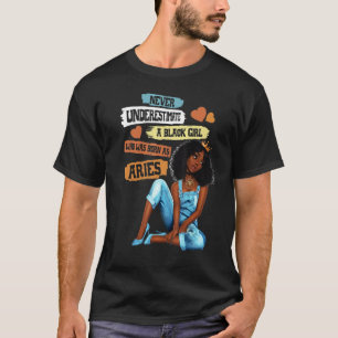 Aries Queen I Am Stronger Birthday For Black Wome T-Shirt