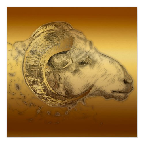 Aries Ram Birthday Zodiac Perfect Poster