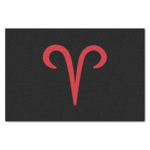 ARIES Ram Red Fire Sign Astrology Zodiac Party Tissue Paper