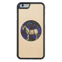 Aries Ram Sheep Year 2015 - Wood Case Carved® Maple iPhone 6 Bumper Case