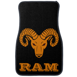 Aries Ram Super Orange Sport Car Floor Mat