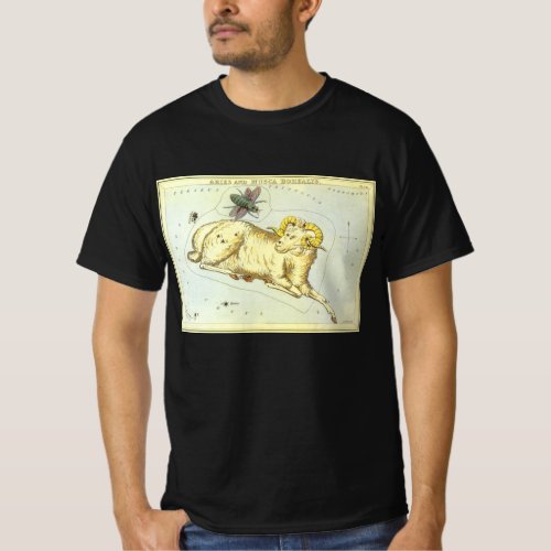Aries Ram Vintage Constellation Uranias Mirror T_Shirt