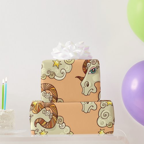 Aries Ram Wrapping Paper