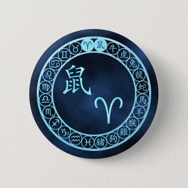 Aries/Rat Button (Front)