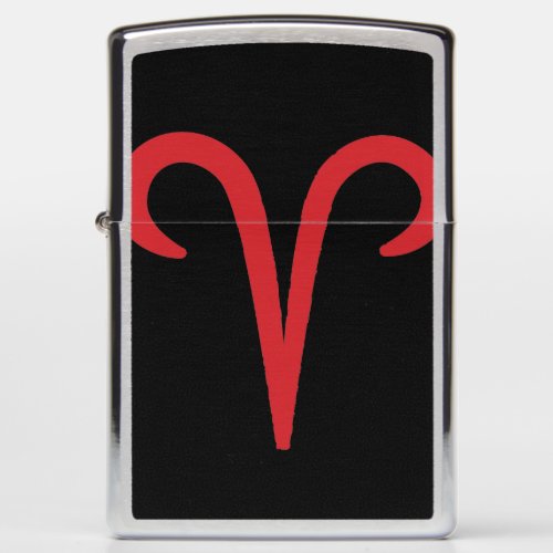 ARIES Red Astrology Zodiac March April Birthday  Zippo Lighter