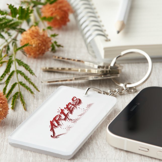 Aries Reflection Keychain (Front Right)