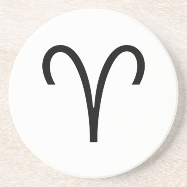Aries Sandstone Coaster (Front)