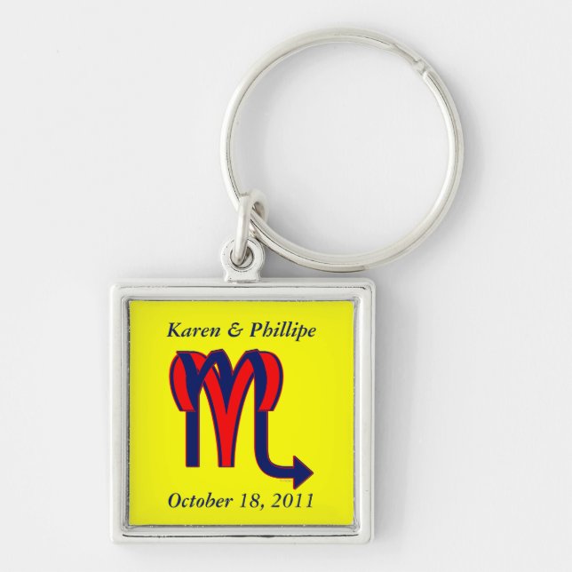 Aries & Scorpio Keychain (Front)