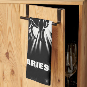 Aries sign kitchen towel