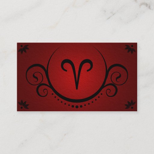 Customizable aries sophistications business cards