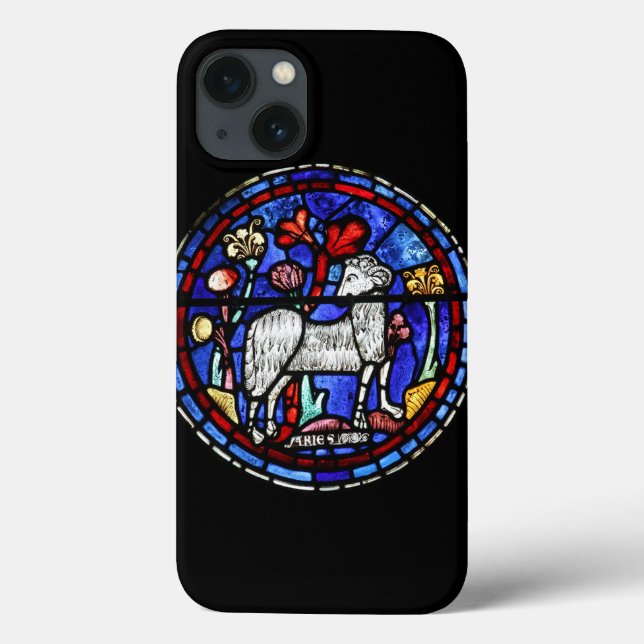 Aries Stained Glass Windows Chartres iPad Case (Back)