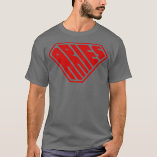Aries SuperEmpowered Zodiac Red T-Shirt