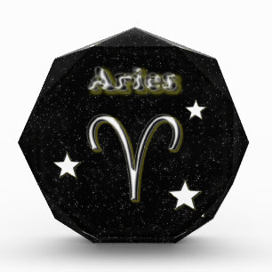 Aries symbol acrylic award