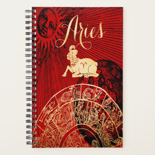 Aries Symbol Astrology Wheel Zodiac Sign Horoscope Planner