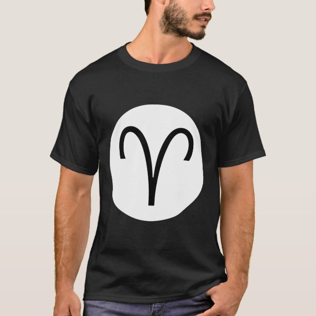 Aries Symbol - Dark Tee (Front)