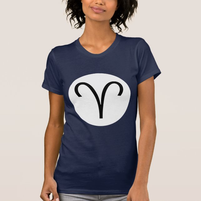 Aries Symbol - Dark Tee - Customized (Front)