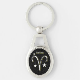 Aries symbol keychain