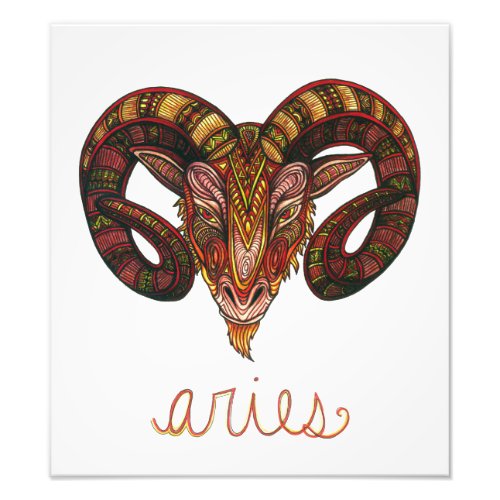 Aries Symbol Photo Print