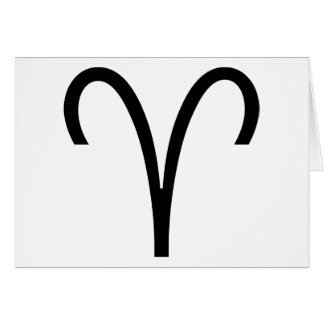 Aries Symbol Ram Zodiac Sign Cards