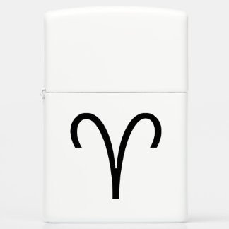 Aries Symbol Ram Zodiac Sign Zippo Lighter