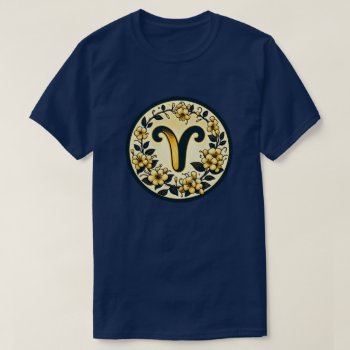Aries Symbol                                       T-shirt by ellesgreetings at Zazzle