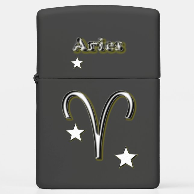 Aries symbol zippo lighter (Front)