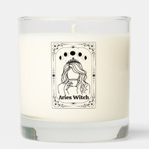 Aries Tarot Customizable Zodiac Sign Astrology Scented Candle