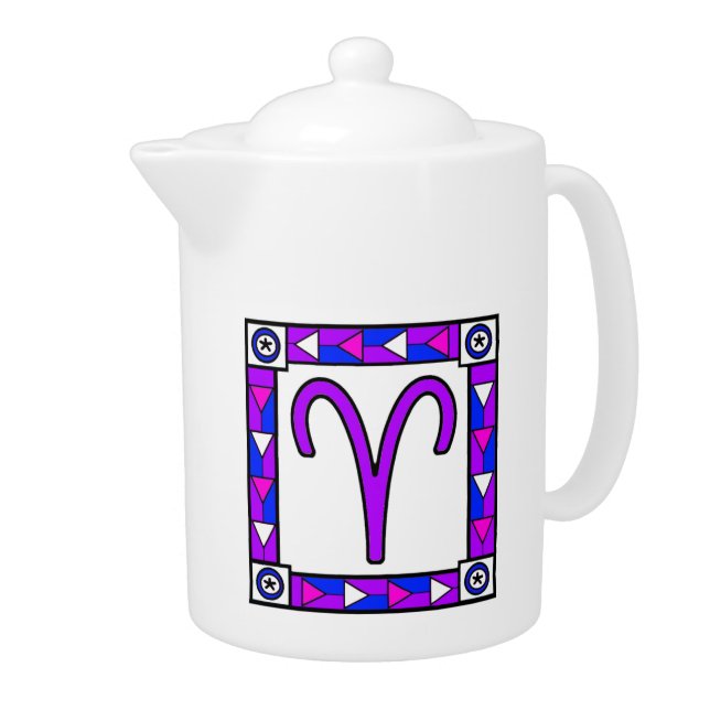 Aries Teapot - Geometric Design   (Right)