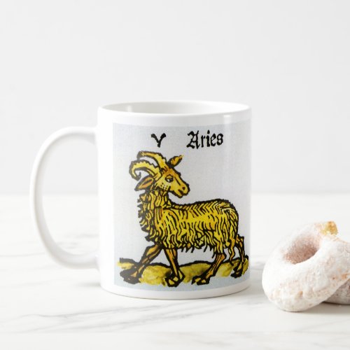 Aries the Golden Ram Vintage Signs of the Zodiac Coffee Mug