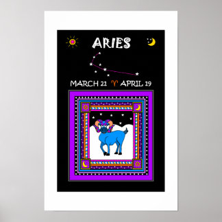 Aries The Ram 12" x 18" Poster